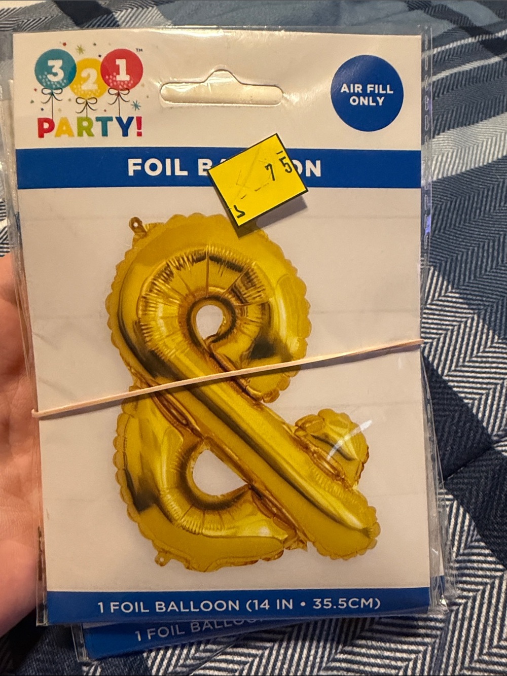 Gold Ampersand Foil Balloon